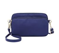 Quilted Crossbody Bags For Women, Fashion Cotton Canvas Handbags, Tote Purses, Carry Options For Work And Daily Use(Blue)
