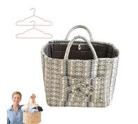 Quilted Storage Basket Boho Floral Print,Large Quilted Laundry Basket with Reinforced Handles,Soft Fabric Toy Organizer Bin for Nursery, Living Room, Dorm, Foldable Clothes Hamper (K)