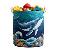 Quilted Storage Basket - Quilted Laundry Baskets With Handles, 3D Animal Pattern Organizer For Toys Dolls Books Clothes Snacks Living Room Bedroom Shower Room Dorm