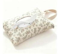 Quilted Wipes Pouch,portable mommy bag for wipes and diapers,Travel Baby Wipes Case,Hanging Wet Wipe Pouch,Floral Baby Wipe,Reusable Wipes Holder and Travel Wipes Case,for Casual Travel (B)