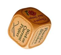 Quilter Dice - 1.97 Inches Project Dice for Beginner Artists, Stitchers with Creative Quilting and Artwork, Engraved Craft Supplies for Travel, Workshop, Home, Classes, Projects