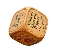 Quilter Dice, Fun 6 Sided Quilting Projects Dice, 1.57 inches Engraved Craft Supply, Creative Artwork Tool for Knitting, Travel Home, Classes, Workshops and Sewing Enthusiasts