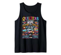 Quilters para acolchar Cut with Hope Stitch with Grace Sew Share Camiseta sin Mangas