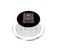 Quilters para acolchar Cut with Hope Stitch with Grace Sew Share PopSockets PopGrip para MagSafe