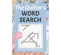 Quilter's Word Search: Word Searches with Easy to Read Print about Quilting, Sewing, Quilts, and More | 6x9 inches, 110 pages | 50+ Puzzles ... Gift for Vactions, Holidays, and Relaxing Time