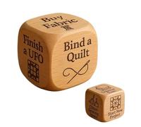 Quilting Decision Dice - Wood, 1.97x1.97in Sewing Tasks Dice Handmade Crafting Tool | Natural Finish Creative Inspiration Dices For Quilting, Sewing, Crafting, Brainstorming