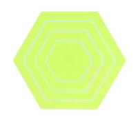 Quilting Hex Template Set | 4PCS Acrylic Multifunctional Ruler for Sewing/Drawing/Cutting | Expert Hex Clothing Drawing Tool for Tailors & Embroidery Enthusiasts