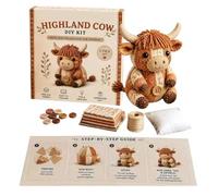Quilting Kits for Beginners | Cow Theme Sewing Art Craft Projects | Craft Kits | for Home Party Birthday Family Activity School Workshop Travel
