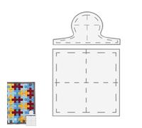 Quilting Template Set, Acrylic Puzzle Shape, Cutting Craft Stencil, 1 Set for Lovers, Quilting, Sewing Projects, 8x0.12inches, Gvblkq, 2d Stencils with Size Options and Crafts