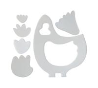 Quilting Templates - Reusable Stencil, Acrylic petchwork Guide | Chicken Shape Sewing Tool, Durable Cutting Ruler for Beginner Women, Home Decoration, DIY Cushions, Creative Crafts, Fabric Projects