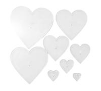 Quilting Templates Set - 8 Piece Acrylic Heart Shape Stencils - Fabric Marking Craft Guides for Sewing Projects | for Beginners Women DIY Crafting Home Family Activities Sewing Design