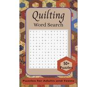Quilting Word Search Puzzle Book: Word Search book with Easy to Read Print about Quilting, Sewing, and love of quilts. Hours of entertainment. It has ... for Gifts, Vacations, Holidays and Free time.