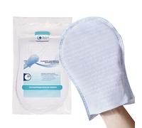 QUIMED ITALIA esponjas jabonosas desechables (paquete de 100) con limpiador de pH fisiológico super suave, esponja baño con jabón para bebe, adultos y mayores, manoplas baño como guantes desechables