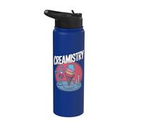 Química Juego de palabras Broma Químico Nerd Ciencia Amante del helado Stainless Steel Insulated Water Bottle