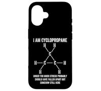 Química Orgánica Nerd Cyclopropane Stress Broma Ciencia Diversión Carcasa para iPhone 16