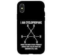 Química Orgánica Nerd Cyclopropane Stress Broma Ciencia Diversión Carcasa para iPhone X/XS