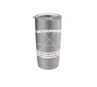 Química Orgánica Nerd Cyclopropane Stress Joke Hombres Mujeres Vaso térmico de acero inoxidable de doble pared