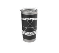 Química Orgánica Nerd Cyclopropane Stress Joke Hombres Mujeres Vaso térmico de acero inoxidable de doble pared