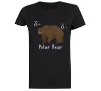 Química Oso Polar Blanca De Manga Corta para Mujer White Women tee Short Sleeve T-Shirt