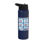 Químico Ingeniería Química Rotación Energía Infinita Cat Stainless Steel Insulated Water Bottle