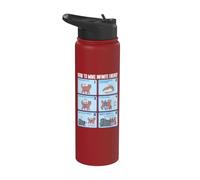 Químico Ingeniería Química Rotación Energía Infinita Cat Stainless Steel Insulated Water Bottle
