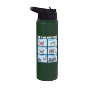 Químico Ingeniería Química Rotación Energía Infinita Cat Stainless Steel Insulated Water Bottle