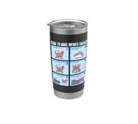 Químico Ingeniería Química Rotación Energía Infinita Cat Vaso térmico de acero inoxidable de doble pared