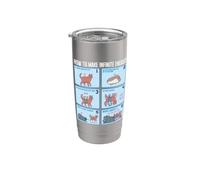 Químico Ingeniería Química Rotación Energía Infinita Cat Vaso térmico de acero inoxidable de doble pared