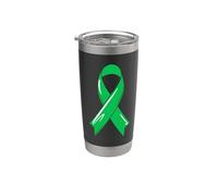 Quimioterapia del conducto biliar verde de la cinta de concientización del cáncer de Vaso térmico de acero inoxidable de doble pared