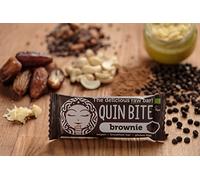 QUIN BITE Brownie; Raw fruit & nut bar; Quin Bite - The delicious raw bar! 12x30g
