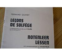 Quinet Leçons de solfège à changement de clés sur 3 clés