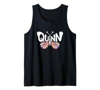 Quinn Butterfly - Arte de Palabras con Nombre Personalizado Camiseta sin Mangas