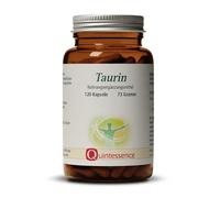 Quintessence Taurina 500 mg 120 cápsulas - 100% taurina pura - Vegano - Calidad y biodisponibilidad óptimas - Fabricado en Austria