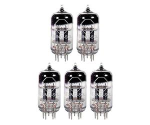 Quinteto a juego de nueva ganancia (5) tubos Tung-Sol Reissue 12AX7 ECC83 - Distribuidor de autenticación