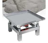 QuinteZhenTially Banco Pruebas Vibración,Plataforma Vibración Acero Inoxidable,Mini Mesa Vibratoria Acero Inoxidable,para como Minería,Metalurgia,Carbón,Energía Construcción,Fabricación 35x35cm
