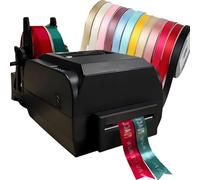 QuinteZhenTially Impresora Digital Cinta Satinada,Impresora Profesional Cintas Raso,Velocidad 150 Mm/S,Más 50 Idiomas,Impresión Textos,Logotipos Patrones Personalizados DoubleRow