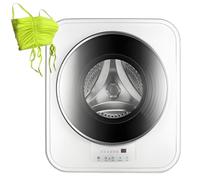 QuinteZhenTially Lavadora Secadora Compacta Mural,Capacidad 3kg,Blanco | Minilavadora Secadora Automática,Ahorra Espacio (Montada Pared),Lavado Alta Temperatura (95 °C),para Espacios Pequeños