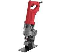 QuinteZhenTially Perforadora Hidráulica Eléctrica,Punzonadora Eléctrica Mano Excavadora Agujeros Metal,con 5 Matrices(Φ8,5-20,5 Mm),Perfora 1-2 S,para Acero Hierro Cobre Placa Aluminio ChannelSteel