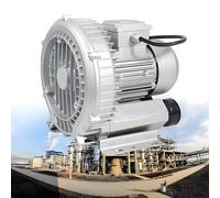 QuinteZhenTially Soplante Regenerativa Monofásica,Ventilador Vortex Alta Presión,Bomba Vacío Industrial Alta Presión,con Filtro Polvo & Carcasa Aluminio,Doble Uso Soplado Succión 370W/0.49HP