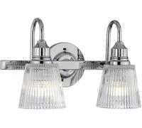 Quintiesse Addison lámpara de pared 2x3 W cromo-transparente QN-ADDISON2-BATH