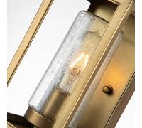 Quintiesse Aplique de exterior Atwater, farol, latón, 35,5cm