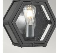 Quintiesse Aplique de exterior Heath ancho 26,7cm negro