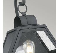 Quintiesse Aplique de exterior Heath ancho 33,1 cm, negro