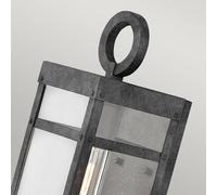 Quintiesse Aplique de exterior Porter, negro, 33,6 cm de altura True