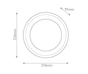 Quintiesse Aplique de pared LED ALONSO, latón, Ø 22 cm Metal/vidrio/alabastro EC:EPREL:2316245