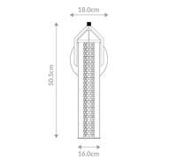 Quintiesse Aplique de pared LED ESPADA, dorado cepillado, Ø 16 cm, metal IP44