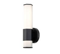 Quintiesse Aplique LED para baño Facet Single, 3000 K, negro True