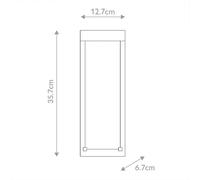 Quintiesse Aplique LED para exterior KABO, negra, altura 36 cm, metal, IP44