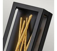 Quintiesse Aplique LED Styx, negro, 3.000 K 15 x 61cm