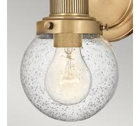 Quintiesse Aplique para baño Poppy, 1 luz, latón